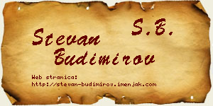 Stevan Budimirov vizit kartica